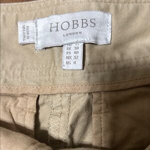 Hobbs London Beige Straight Leg Pants
